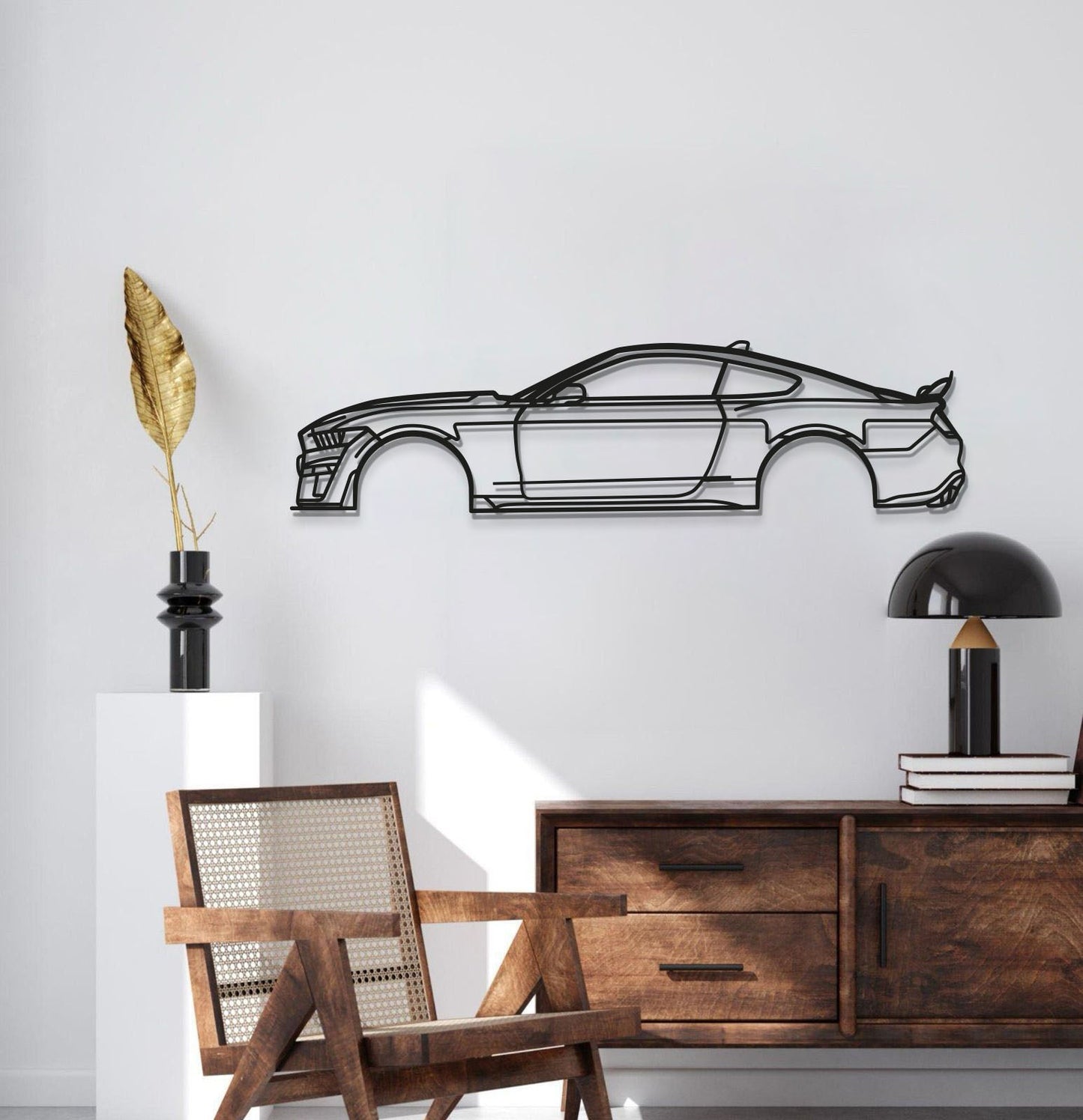 Mustang Shelby GT500 Detailed Metal Car Wall Art - MT1059