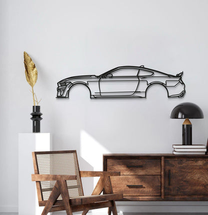 Mustang Shelby GT500 Detailed Metal Car Wall Art - MT1059