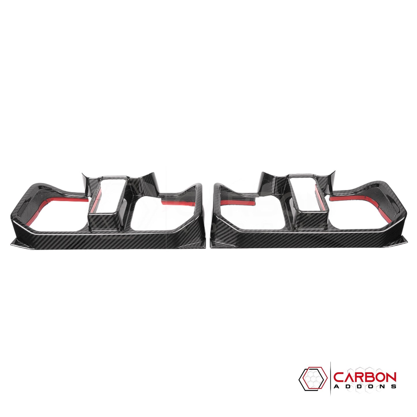 Ford Bronco Raptor Carbon Fiber Rear Tail Light Trim Bezel Cover | Glossy or Matte