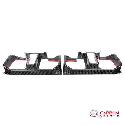 Ford Bronco Raptor Carbon Fiber Rear Tail Light Trim Bezel Cover | Glossy or Matte
