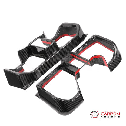 Ford Bronco Raptor Carbon Fiber Rear Tail Light Trim Bezel Cover | Glossy or Matte