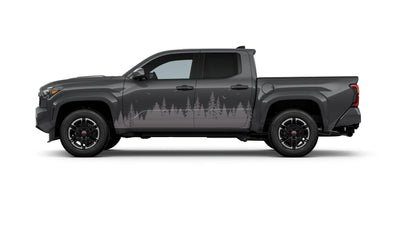 Forest Tree Mud Splash Truck Decal. #6813