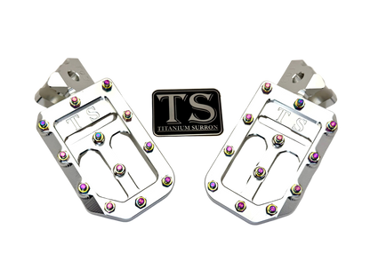 TS Custom Foot Pegs w/ Titanium Grips for Talaria and Altis