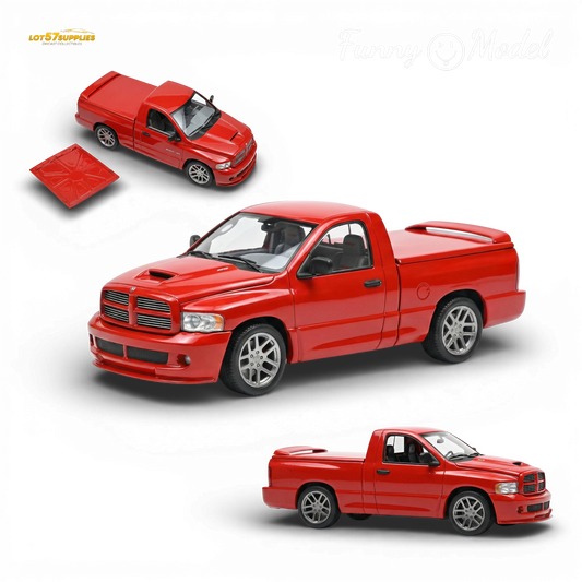 (Pre-Order) Funny Model 2004 Dodge RAM SRT-10 - Flame Red 1:64
