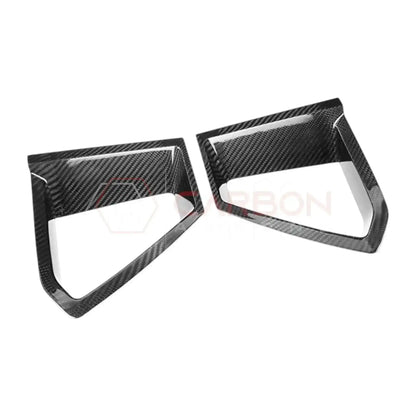 Real Carbon Fiber Upper Grille Insert Covers for 2024+ Ford Mustang GT