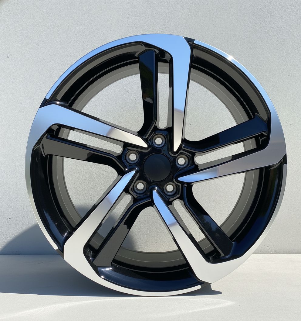 HD1 20x8.5 5x114.3 +35 64.1 Black Machined Face