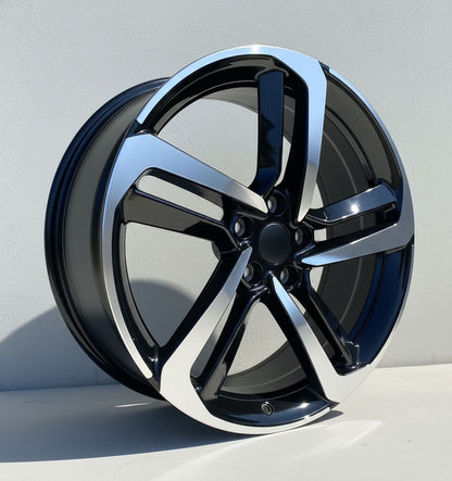 HD1 20x8.5 5x114.3 +35 64.1 Black Machined Face