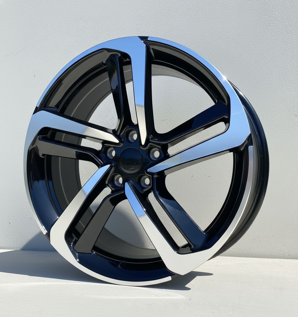 HD1 20x8.5 5x114.3 +35 64.1 Black Machined Face
