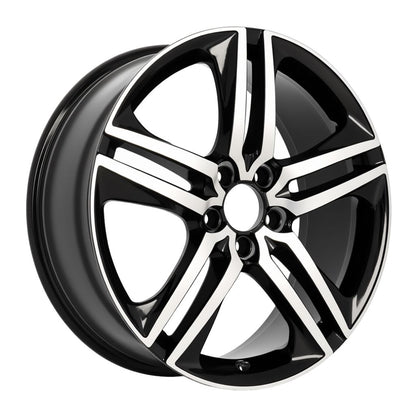 HD2 20x8.5 5x114.3 +35 64.1 Black Machined Face