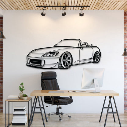 S2000 Perspective Metal Car Wall Art - MT1134