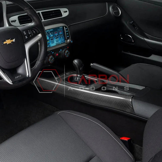 2010-2015 Chevy Camaro Carbon Fiber Center Console Side Trim Covers