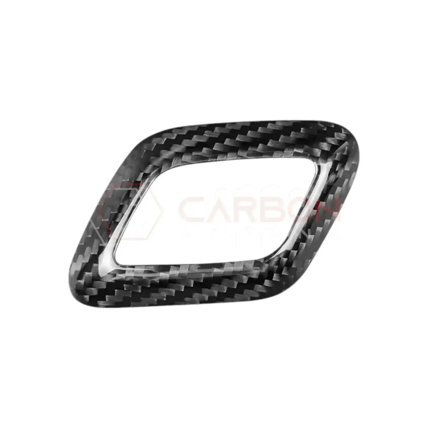 Shift Knob Chrome Trim Delete Carbon Fiber Cover For F150 2015-2020