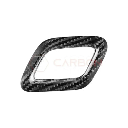 Shift Knob Chrome Trim Delete Carbon Fiber Cover For F150 2015-2020