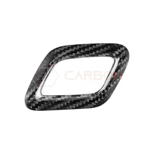 Shift Knob Chrome Trim Delete Carbon Fiber Cover For F150 2015-2020