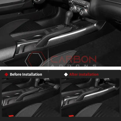 2010-2015 Chevy Camaro Carbon Fiber Center Console Side Trim Covers