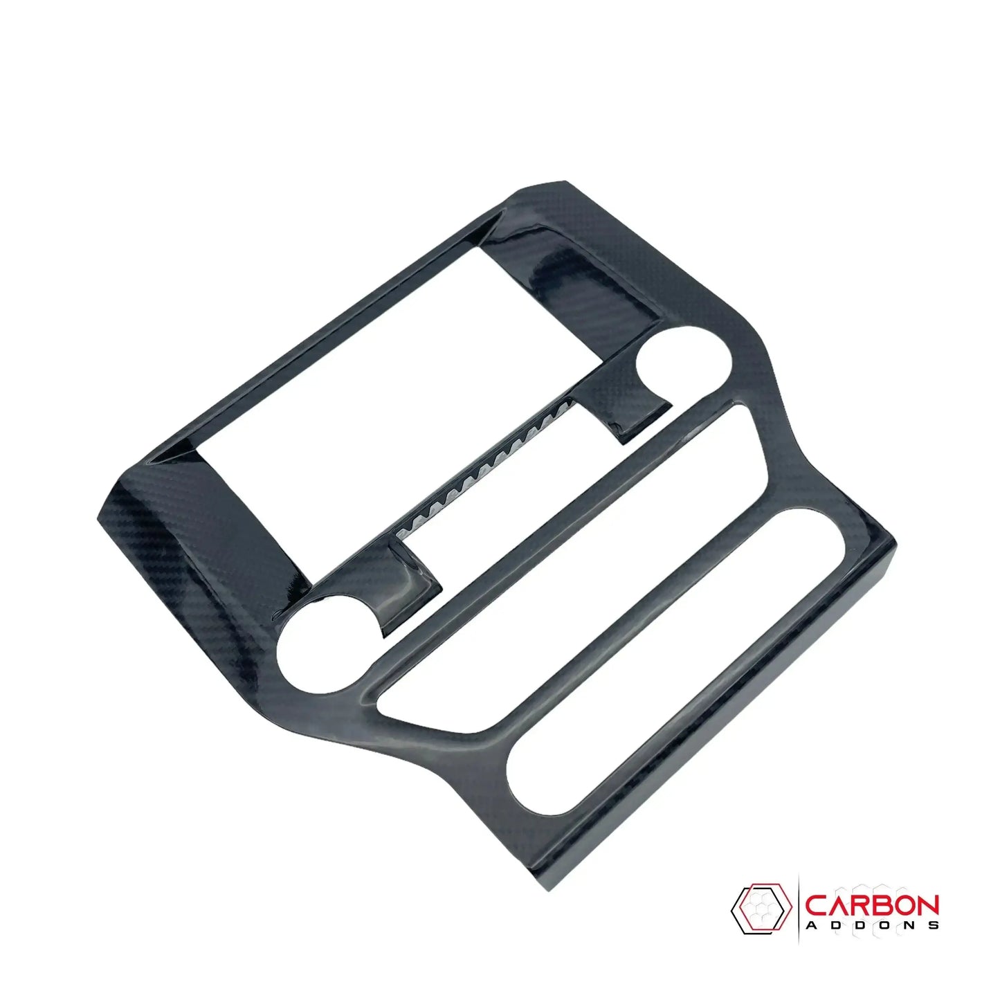 Carbon Fiber Infotainment Radio Trim Cover for Mustang 2015-2023