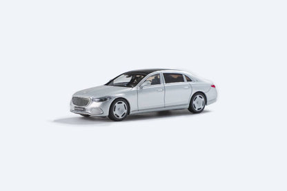 AR BOX 2021 Mercedes-Benz Maybach W223 Matte Silver Licensed Product 1:64