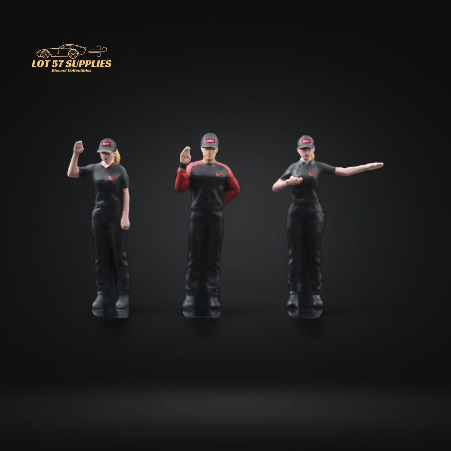 MoreArt KFC Restaurant Scale Figures 1:64 MO223001