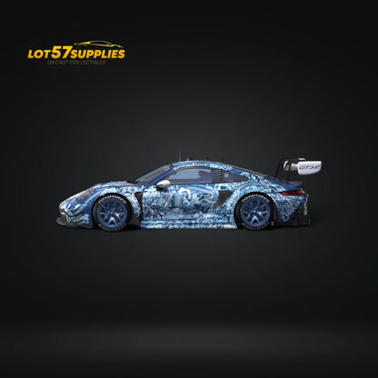 (Pre-Order) DCM Porsche 911 GT3 R in Green Ocean livery 1:64