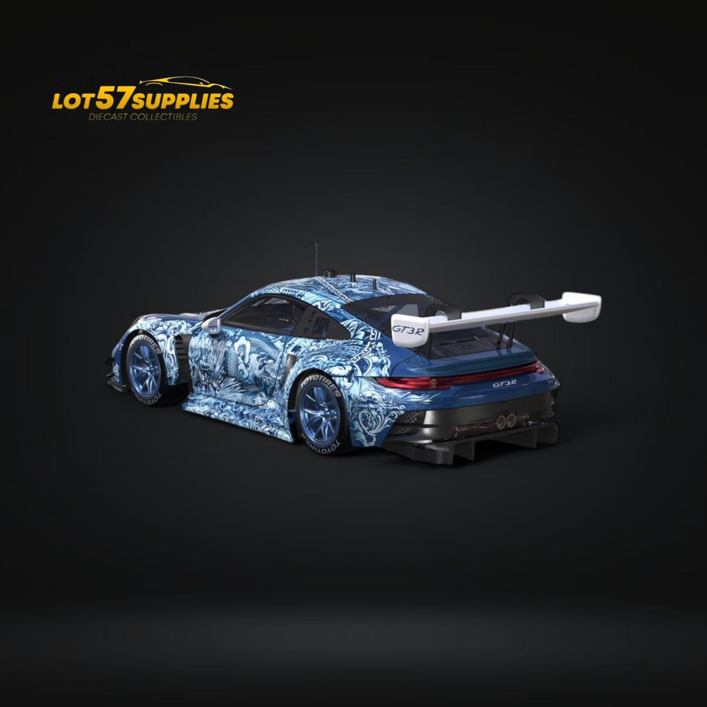 (Pre-Order) DCM Porsche 911 GT3 R in Green Ocean livery 1:64