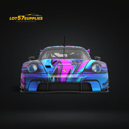 (Pre-Order) DCM Porsche 911 GT3 R in Modern Chameleon livery 1:64