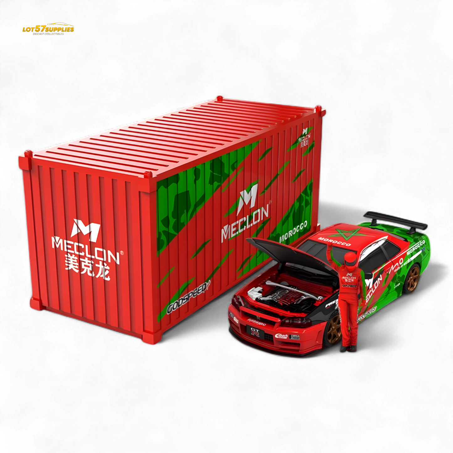 TimeMicro & MECLON GT-R R34 MECLON Container Set 1:64