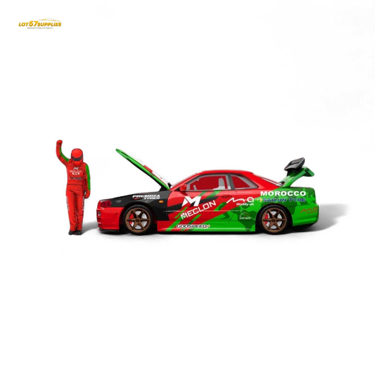 TimeMicro & MECLON GT-R R34 MECLON Container Set 1:64