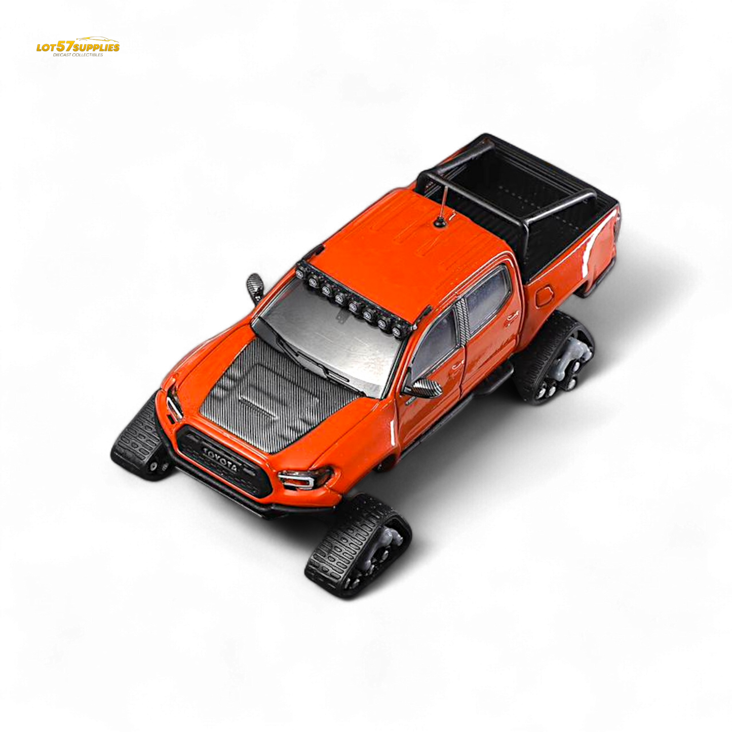 GCD Toyota TACOMA in Orange Red & 3PMSF Tires 1:64