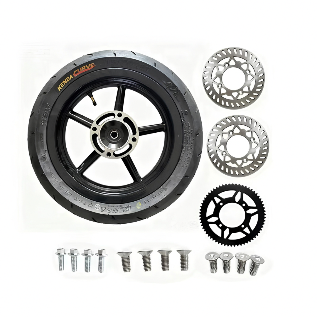 12" Supermoto Wheel Set for All Mini-Motos