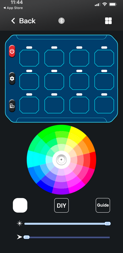 12-Gang Switch Panel With RGB And Remote Control Bluetooth App