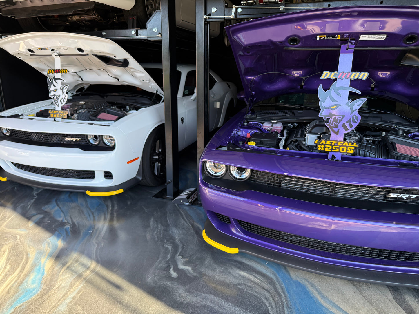 Dodge Demon Last Call 170 Hood Prop – Full Color Custom Steel Hood Prop for Car Shows, Plasma Cut Display, Heavy Gauge, Made in USA