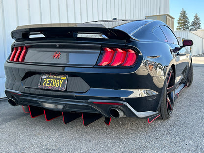 Ford Mustang (2018-2023) Ecoboost ATHENA Rear Diffuser & Spats