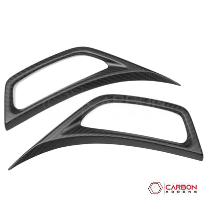 Jeep Gladiator JT & Wrangler JL Front Fender Side Vent Trim Cover – Real Dry Carbon Fiber (Glossy or Matte) 2020–Current