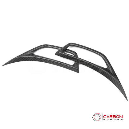 Jeep Gladiator JT & Wrangler JL Front Fender Side Vent Trim Cover – Real Dry Carbon Fiber (Glossy or Matte) 2020–Current