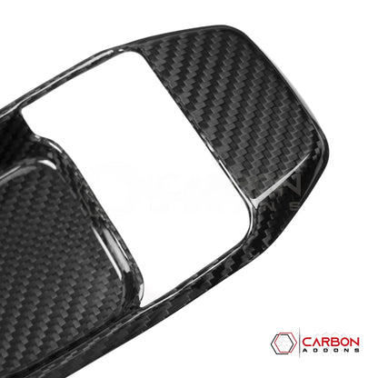 Jeep Gladiator JT & Wrangler JL Interior Door Handle Surround Trim Cover – Real Dry Carbon Fiber (Glossy or Matte) 2020–Current