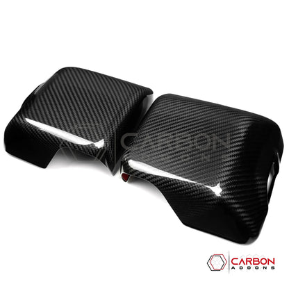 Jeep Gladiator JT & Wrangler JL Side View Mirror Covers (With or Without Light) – Real Dry Carbon Fiber (Glossy or Matte) 2020–Current