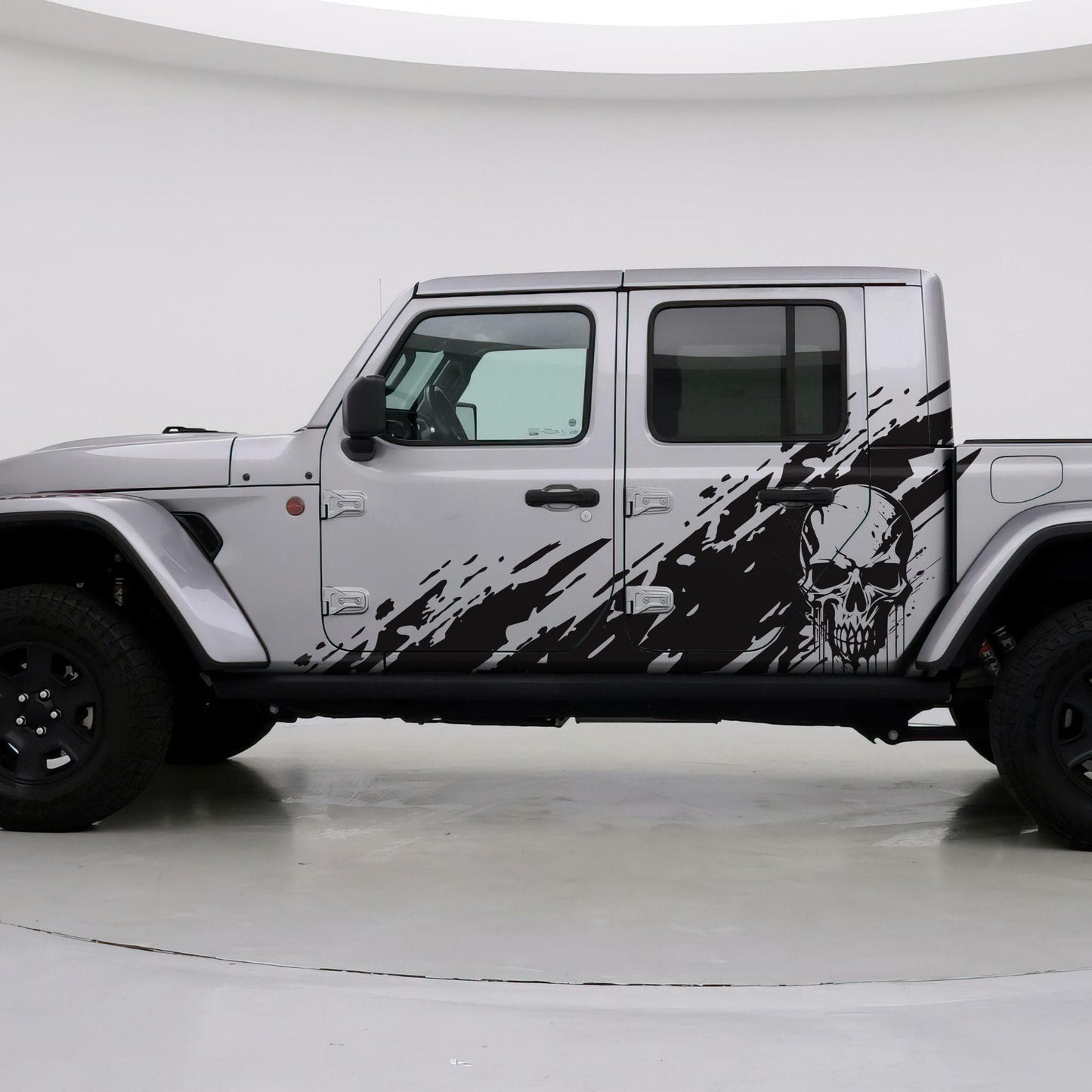 Skull Mud Splash Truck Graphic Decal. #6812