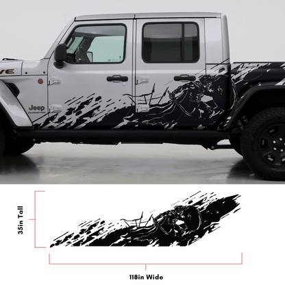 Gladiator Truck Decal Mud Splash for Jeep. #6796
