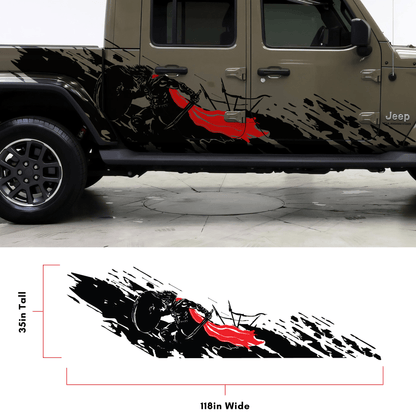 Gladiator Truck Decal Mud Splash for Jeep. #6796