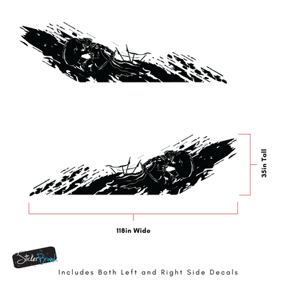 Gladiator Truck Decal Mud Splash for Jeep. #6796