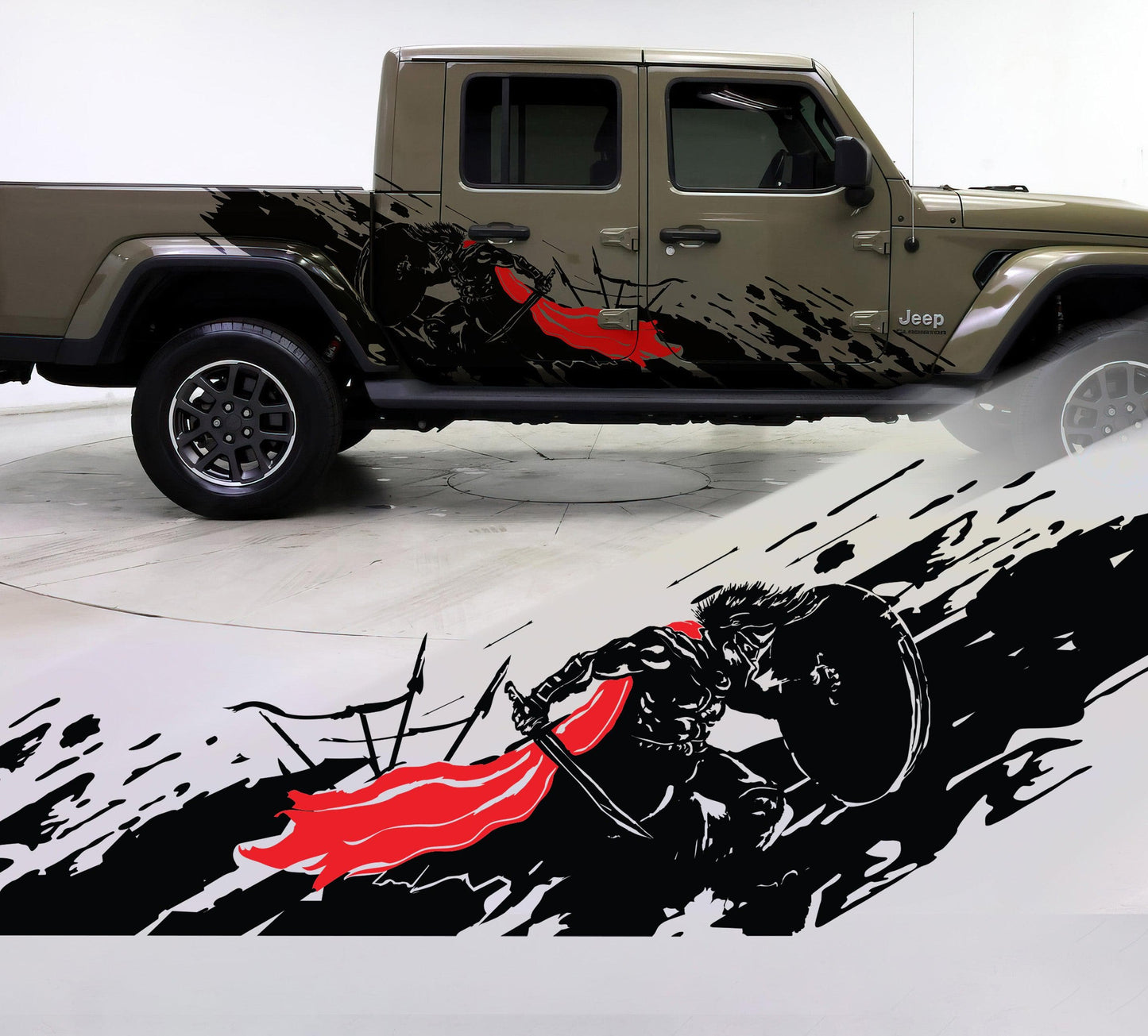 Gladiator Truck Decal Mud Splash for Jeep. #6796
