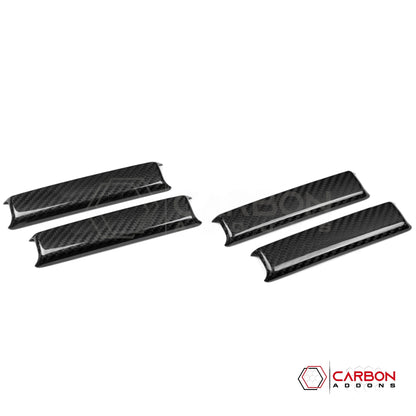 Jeep Gladiator JT & Wrangler JL A & B Pillar Grab Handle Trim Cover Set – Real Dry Carbon Fiber (Glossy or Matte) 2020–Current