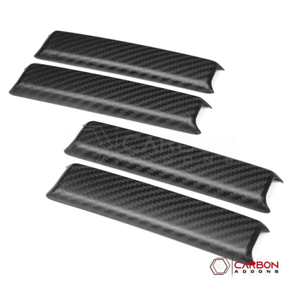 Jeep Gladiator JT & Wrangler JL A & B Pillar Grab Handle Trim Cover Set – Real Dry Carbon Fiber (Glossy or Matte) 2020–Current