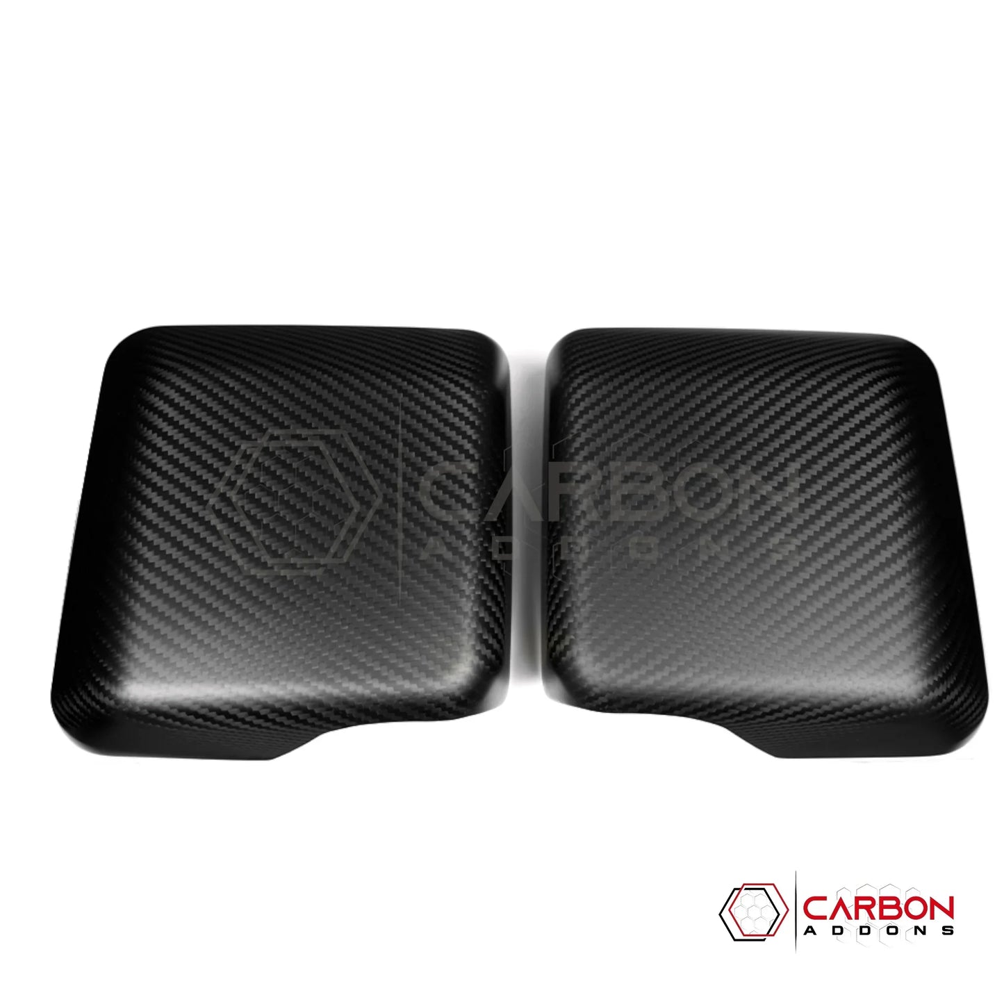 Jeep Gladiator JT & Wrangler JL Side View Mirror Covers (With or Without Light) – Real Dry Carbon Fiber (Glossy or Matte) 2020–Current