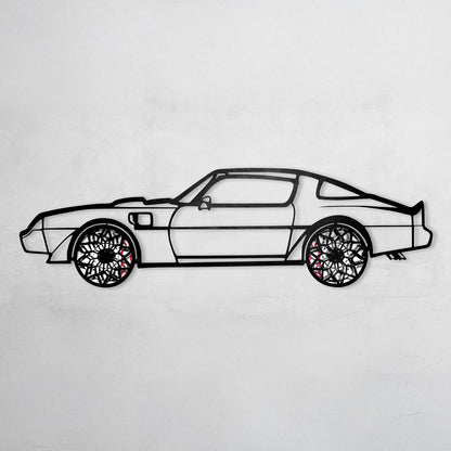 1979 Pontiac Trans Am Metal Wall Art – Spinning Wheel Edition-KAFMEKA001