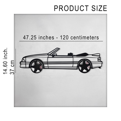 1993 Mustang GT Convertible Wall Art – Steel & Spinning Wheels-KAFMEKA002