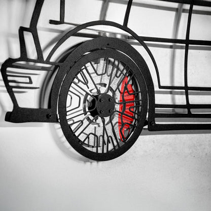 2008 Mustang GT Fastback Wall Art – Steel Build with Spinning Wheels-KAFMEKA004