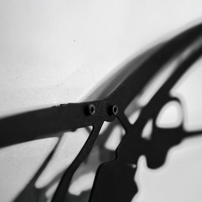 2022 Volkswagen Golf GTI Wall Art – Steel Silhouette with Spinning Wheels-KAFMEKA010
