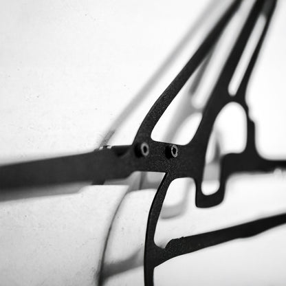 Honda S2000 Wall Art – JDM Steel Silhouette with Spinning Wheels-KAFMEKA029