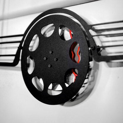 1990 Mercedes-Benz 500 SEC Wall Art – Steel Silhouette with Spinning Wheels-KAFMEKA032